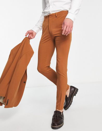 Pantalon de costume super skinny - Tabac - Asos Design - Modalova
