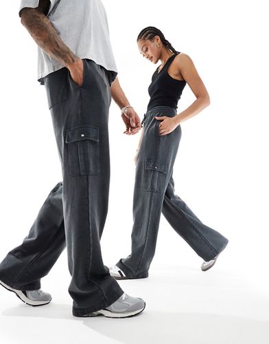 Pantalon de jogging ample unisexe - Anthracite délavé - Asos Design - Modalova