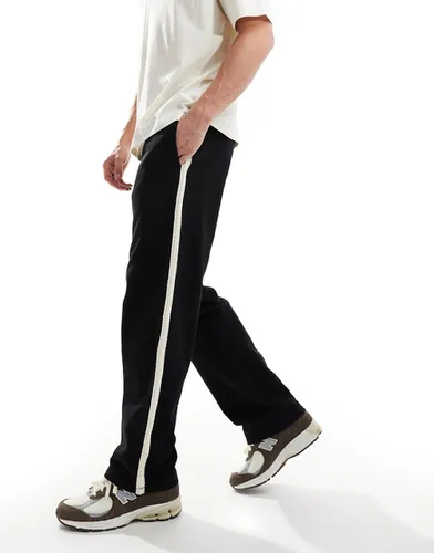 Pantalon de jogging droit avec bande sur le côté - Asos Design - Modalova