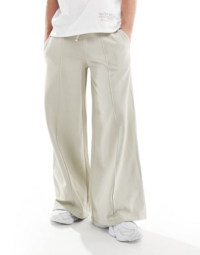 Pantalon de jogging extra-large à nervures - Beige - Asos Design - Modalova