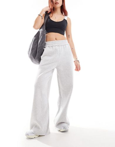 Pantalon de jogging large avec taille à bords décousus - chiné - Asos Design - Modalova