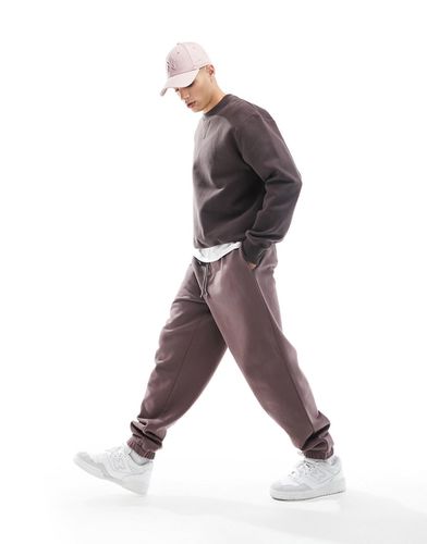 Pantalon de jogging oversize épais - Marron délavé - Asos Design - Modalova
