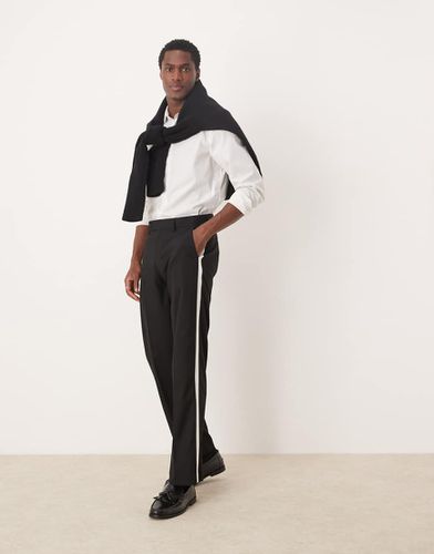 Pantalon de smoking droit habillé - Noir - Asos Design - Modalova