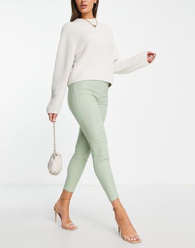 Pantalon de tailleur skinny à taille haute - Sauge - Asos Design - Modalova