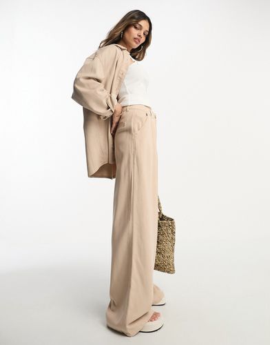 Pantalon d'ensemble ample en sergé doux - Asos Design - Modalova