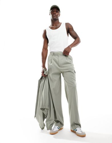 Pantalon d'ensemble cargo élégant coupe large - Asos Design - Modalova