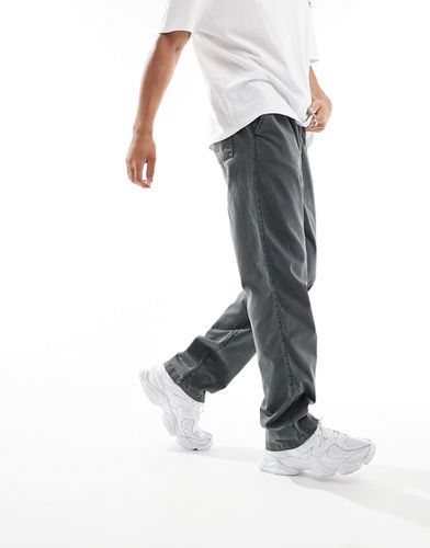 Pantalon droit à enfiler - Anthracite - Asos Design - Modalova
