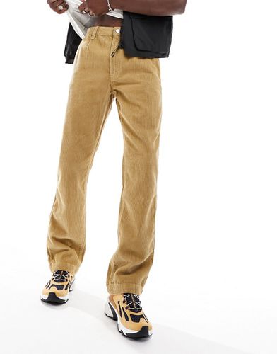 Pantalon droit en velours côtelé - Taupe - Asos Design - Modalova