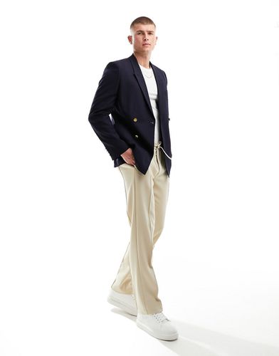 Pantalon droit élégant à enfiler - Taupe - Asos Design - Modalova