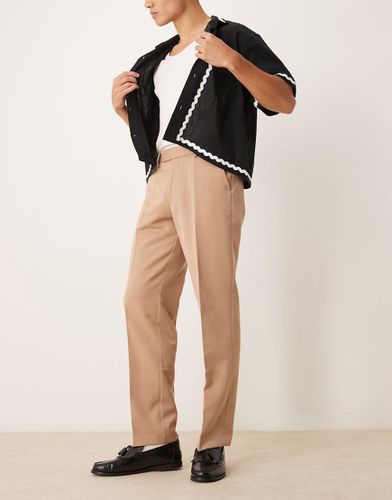 Pantalon droit habillé - Camel - Asos Design - Modalova