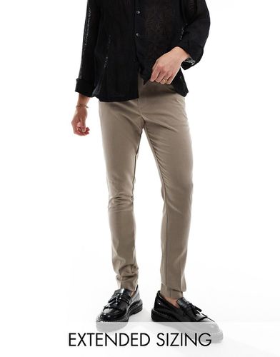 Pantalon élégant coupe slim - Taupe - Asos Design - Modalova