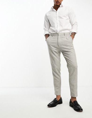 Pantalon élégant micro texturé coupe ajustée - Asos Design - Modalova