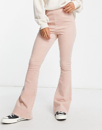Pantalon évasé en velours côtelé - Blush - Asos Design - Modalova