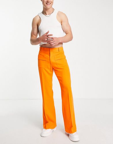 Pantalon évasé habillé avec poches avant - Asos Design - Modalova