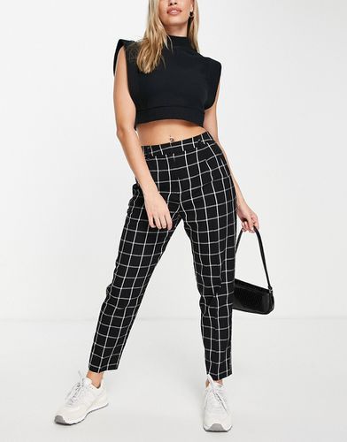 Pantalon fuselé habillé à carreaux - et blanc - Asos Design - Modalova