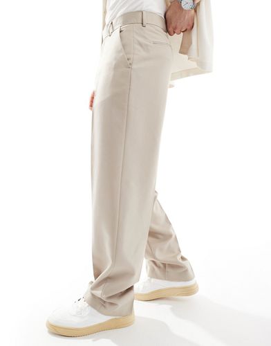 Pantalon habillé ample - Taupe - Asos Design - Modalova