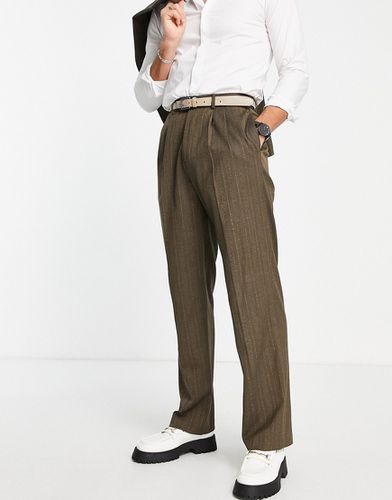Pantalon large taille haute à rayures - ASOS DESIGN - Modalova