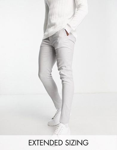 Pantalon skinny habillé en lin mélangé - clair - Asos Design - Modalova
