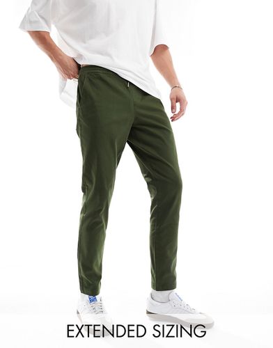 Pantalon slim à enfiler - Kaki - Asos Design - Modalova