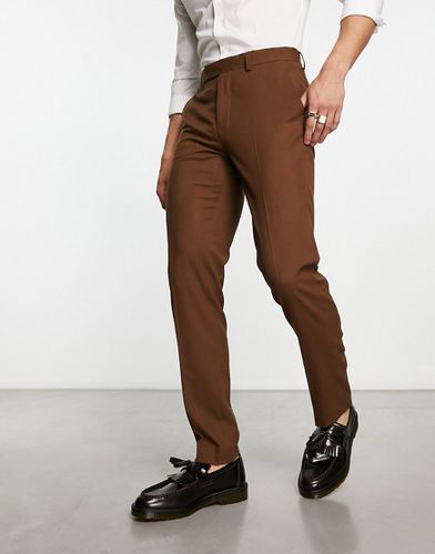 Pantalon slim habillé - Marron - Asos Design - Modalova