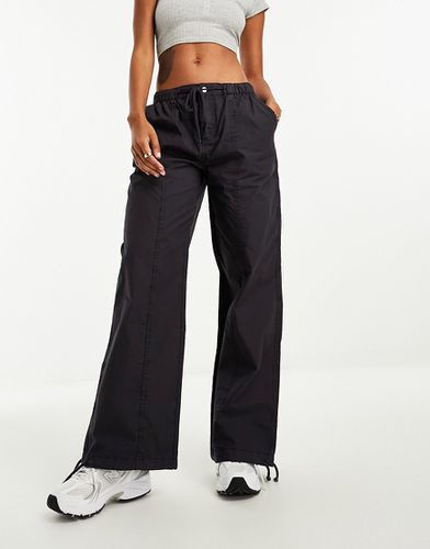 Pantalon parachute cargo à surpiqûres - Encre délavé - Asos Design - Modalova