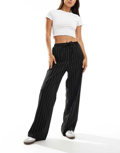 Pantalon rayé coupe ajustée à enfiler - Asos Design - Modalova