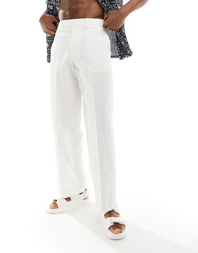 Pantalon texturé coupe ample élégante - Asos Design - Modalova