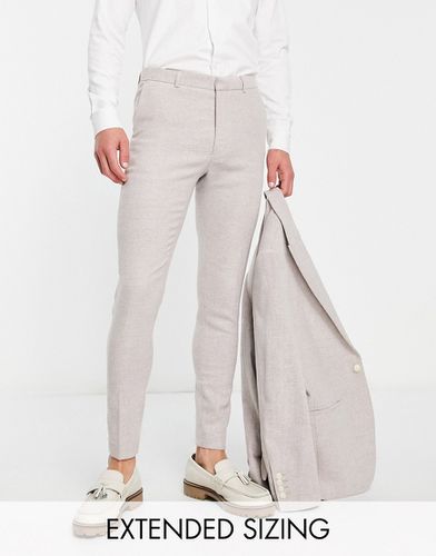 Pantalon ultra ajusté en sergé de laine mélangée - Blush - Asos Design - Modalova