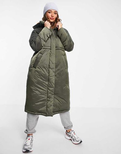 Parka longue matelassée - Kaki - Asos Design - Modalova