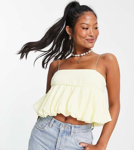 Petite - Caraco texturé style boule - citron - Asos Design - Modalova