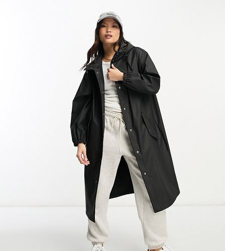 ASOS DESIGN Petite - Parka imperméable caoutchoutée - Noir - Asos Petite - Modalova