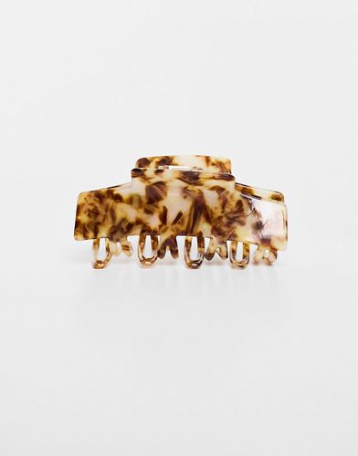 Pince à cheveux avec doubles dents - Écaille de tortue clair - Asos Design - Modalova