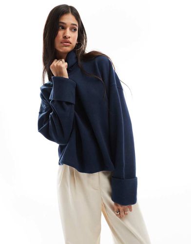 Pull à col roulé ultra-doux avec revers aux poignets - Asos Design - Modalova