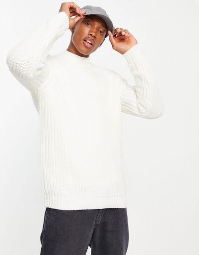 Pull col montant en maille épaisse à côtes anglaises - Asos Design - Modalova