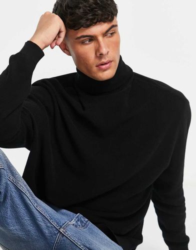 Pull col roulé oversize en maille légère côtelée - Asos Design - Modalova