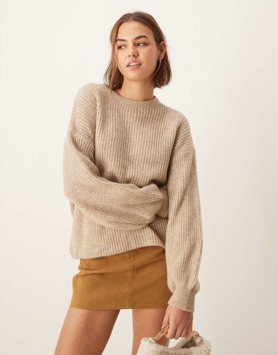 Pull en maille - Avoine - Asos Design - Modalova