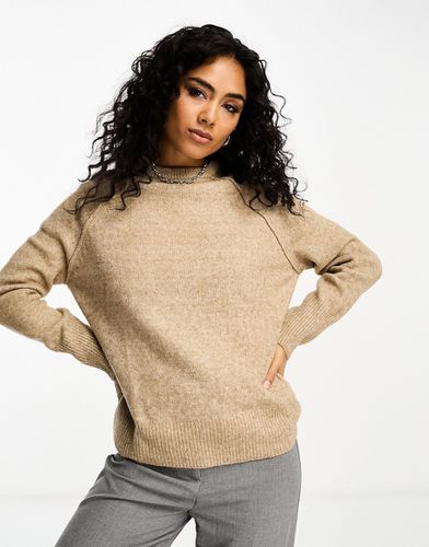 Pull épuré à coutures apparentes - Taupe - Asos Design - Modalova