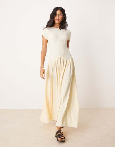 Robe t-shirt longue taille basse  rayures - Asos Design - Modalova