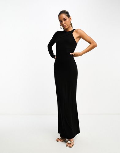 Robe asymétrique mi-longue à détail torsadé - Asos Design - Modalova