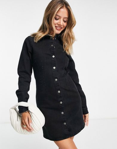 Robe chemise en jean - délavé - Asos Design - Modalova