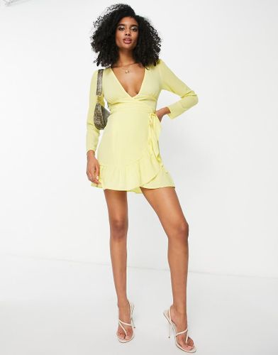 Robe courte cache-caur - Asos Design - Modalova