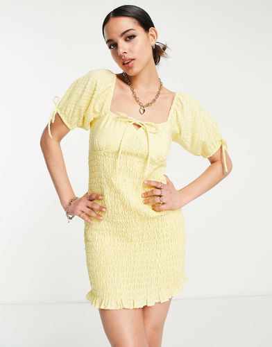 Robe de plage froncée style milkmaid - Asos Design - Modalova