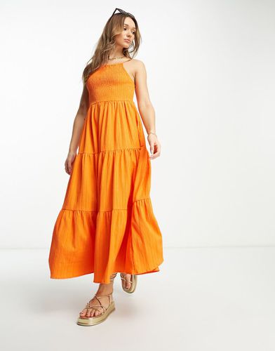 Robe d'été longue à fronces et encolure carrée - Asos Design - Modalova