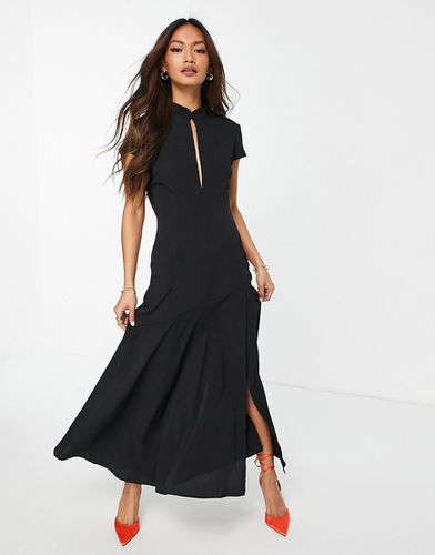 Robe mi-longue à fente goutte d'eau sur le devant - Asos Design - Modalova