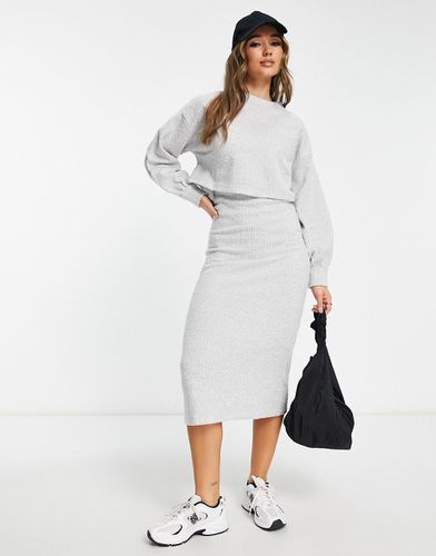 Robe nuisette 2 en 1 et sweat en tissu côtelé ultra doux - Asos Design - Modalova