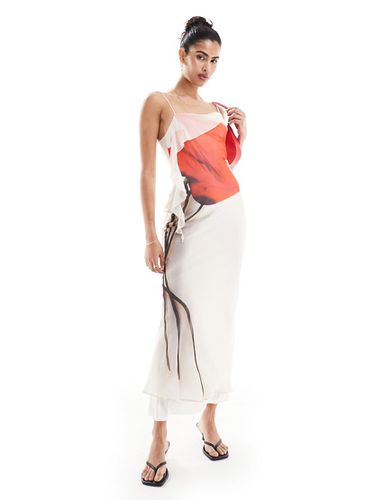 Robe nuisette mi-longue à imprimé fleuri avec détail - Asos Design - Modalova