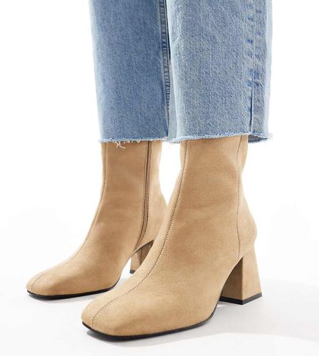 Record - Bottines larges mi-hautes élégantes - taupe - Asos Design - Modalova