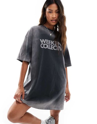 ASOS DESIGN - Weekend Collective - Robe t-shirt ultra-délavée - Asos Weekend Collective - Modalova