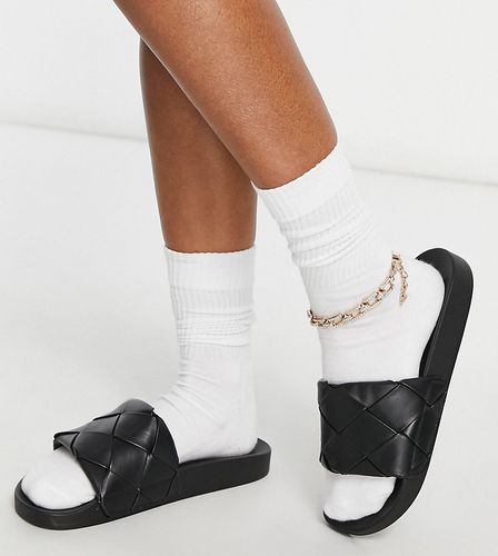 Wide Fit - Finley - Mules effet tissé - Asos Design - Modalova