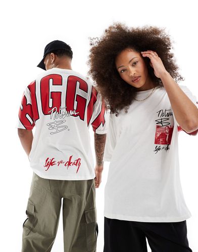 T-shirt unisexe oversize avec imprimé Biggie au dos - cassé - Asos Design - Modalova
